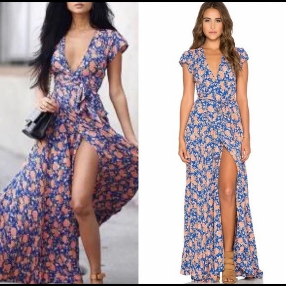 Tularosa Revolve Sid Maxi Wrap Dress
